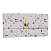 Pre-owned Canvas wallets Louis Vuitton Vintage , White , Heren