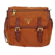 Pre-owned Fabric shoulder-bags Prada Vintage , Orange , Dames