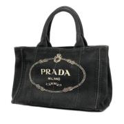 Pre-owned Canvas prada-bags Prada Vintage , Black , Dames