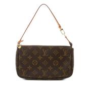 Pre-owned Canvas clutches Louis Vuitton Vintage , Brown , Dames