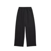 Oversized Elastische Taille Wol Broek Balenciaga , Black , Heren