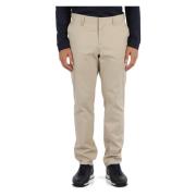 Slim Fit Stretch Katoenen Chino's Boss , Beige , Heren