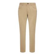 Katoen Stretch 5 Zakken Boggi Milano , Beige , Heren