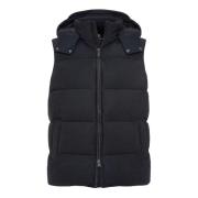 Nylon Stretch Gewatteerd Vest Boggi Milano , Black , Heren