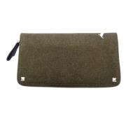 Pre-owned Canvas wallets Valentino Vintage , Brown , Dames