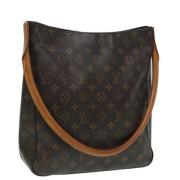 Pre-owned Canvas louis-vuitton-bags Louis Vuitton Vintage , Brown , Da...