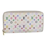 Pre-owned Canvas wallets Louis Vuitton Vintage , White , Dames