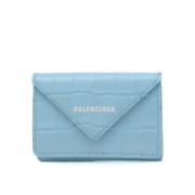 Pre-owned Leather wallets Balenciaga Vintage , Blue , Dames