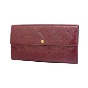 Pre-owned Fabric wallets Louis Vuitton Vintage , Red , Dames