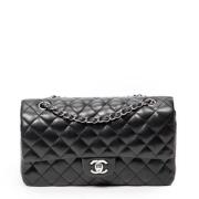 Pre-owned Leather shoulder-bags Chanel Vintage , Black , Dames