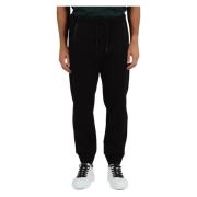 Sportieve katoenen logo-sweatpants Boss , Black , Heren