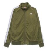 Slim Heren Trainingsjack Groen Militair/wit Kappa , Green , Heren