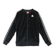 Stijlvolle heren track jacket in zwart/wit Kappa , Black , Heren