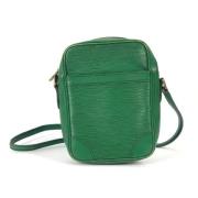 Pre-owned Leather louis-vuitton-bags Louis Vuitton Vintage , Green , D...