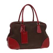 Pre-owned Leather handbags Prada Vintage , Red , Dames