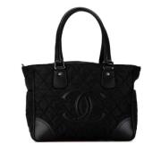 Pre-owned Leather chanel-bags Chanel Vintage , Black , Dames