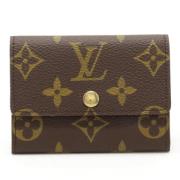 Pre-owned Canvas wallets Louis Vuitton Vintage , Brown , Dames