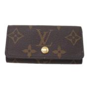 Pre-owned Canvas key-holders Louis Vuitton Vintage , Brown , Dames