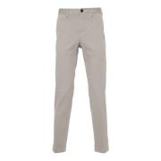 Grijze Katoenmix Chinos Broek Incotex , Gray , Heren