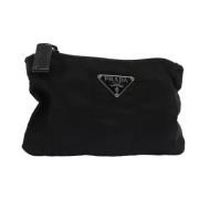 Pre-owned Nylon pouches Prada Vintage , Black , Dames