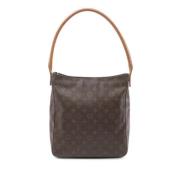 Pre-owned Canvas handbags Louis Vuitton Vintage , Brown , Dames