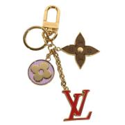 Pre-owned Fabric key-holders Louis Vuitton Vintage , Yellow , Dames