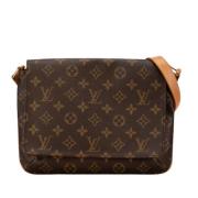 Pre-owned Canvas shoulder-bags Louis Vuitton Vintage , Brown , Dames