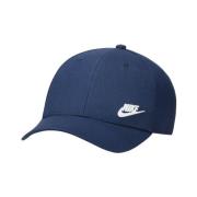 Blauwe Logo Pet Stijlvolle Hoofddeksels Nike , Blue , Unisex