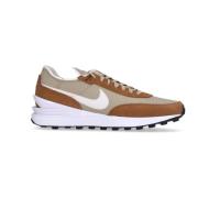 Leren Lage Schoen Bruin/Wit Stijlvol Nike , Multicolor , Heren