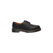 Zwarte platte schoenen Ambassador leer Dr. Martens , Black , Heren