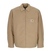 Omkeerbare Waterdichte Leren Jas Zwart Carhartt Wip , Brown , Heren