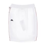 Stijlvolle Dames Korte Rok in Wit/Rood/Zwart Kappa , White , Dames