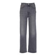 Grijze Straight Jeans voor Vrouwen Levi's , Gray , Dames