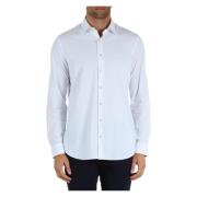 Slim Fit Stretch Stof Shirt Michael Kors , White , Heren