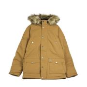 Heren Trapper Parka Jas in Bruin/Zwart Carhartt Wip , Brown , Heren