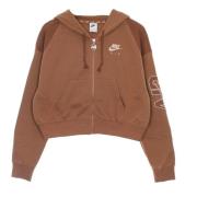 Oversized Lightweight Zip Hoodie Nike , Brown , Heren