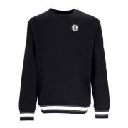 Brooklyn Nets Crewneck Sweatshirt Courtside Zwart Nike , Black , Heren