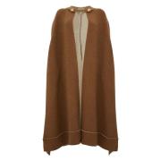 Beige Wollen Cape met Ketting Sluiting Stella McCartney , Beige , Dame...