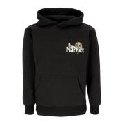 Zwarte Beer Hoodie met Capuchon Market , Black , Heren