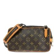 Pre-owned Canvas shoulder-bags Louis Vuitton Vintage , Brown , Dames