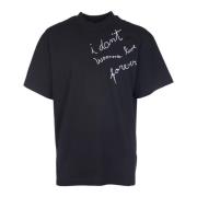 Zwarte T-shirts en Polos voor Mannen Msgm , Black , Heren