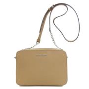 Pre-owned Leather shoulder-bags Michael Kors Pre-owned , Beige , Dames