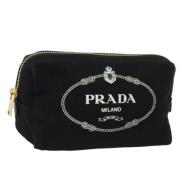 Pre-owned Canvas clutches Prada Vintage , Black , Dames