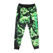 Zwarte Neon Nerm Sweatpants Stijlvol Comfort Ripndip , Multicolor , He...