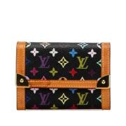 Pre-owned Canvas wallets Louis Vuitton Vintage , Black , Dames