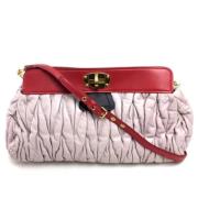 Pre-owned Leather handbags Miu Miu Pre-owned , Pink , Dames