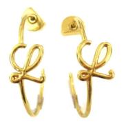 Pre-owned Fabric earrings Loewe Pre-owned , Yellow , Dames