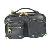 Pre-owned Leather louis-vuitton-bags Louis Vuitton Vintage , Black , H...