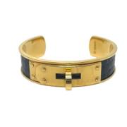 Pre-owned Metal bracelets Hermès Vintage , Yellow , Dames