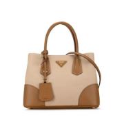 Pre-owned Canvas prada-bags Prada Vintage , Beige , Dames